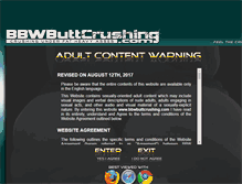 Tablet Screenshot of bbwbuttcrushing.com